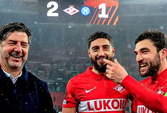 Napoli cae ante Spartak de Moscú y peligra su estancia en la Europa League