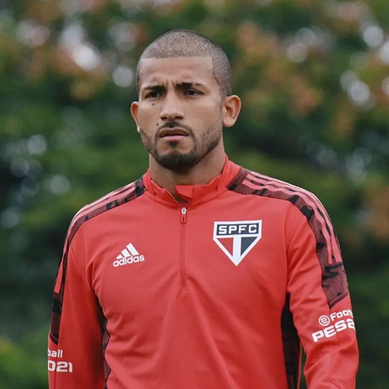 Joao Rojas en un entrenamiento del Sao Paulo - Instagram @joaorojasoficial