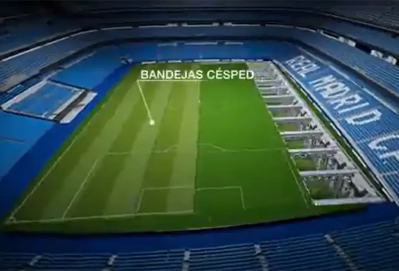 El Santiago Bernab&eacute;u tendr&aacute; un espectacular c&eacute;sped retr&aacute;ctil