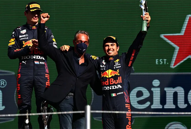 Checo agradece apoyo de Carlos Slim Domit tras podio en GP de M&eacute;xico