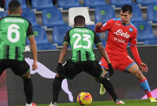 Sassuolo empata de último minuto al Napoli; partido termina en polémica