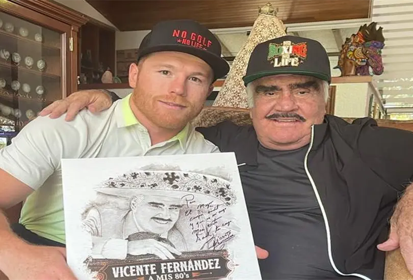 Canelo y JC Ch&aacute;vez se despiden de Vicente Fern&aacute;ndez con conmovedor mensaje