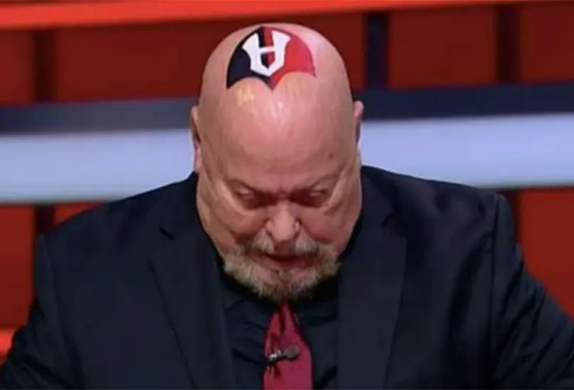 Perro Bermúdez cumple su promesa y se pinta el escudo del Atlas Perro Bermúdez cumple su promesa y se pinta el escudo del Atlas