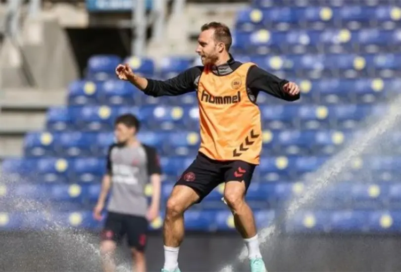Christian Eriksen vuelve a entrenar tras 173 d&iacute;as