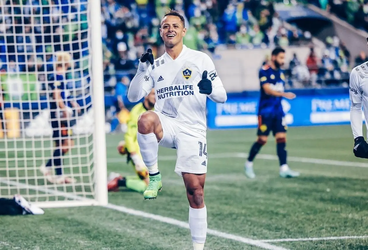 Javier 'Chicharito' Hernández registró 17 goles en 33 partidos con el Galaxy. Foto: Instagram @ch14_