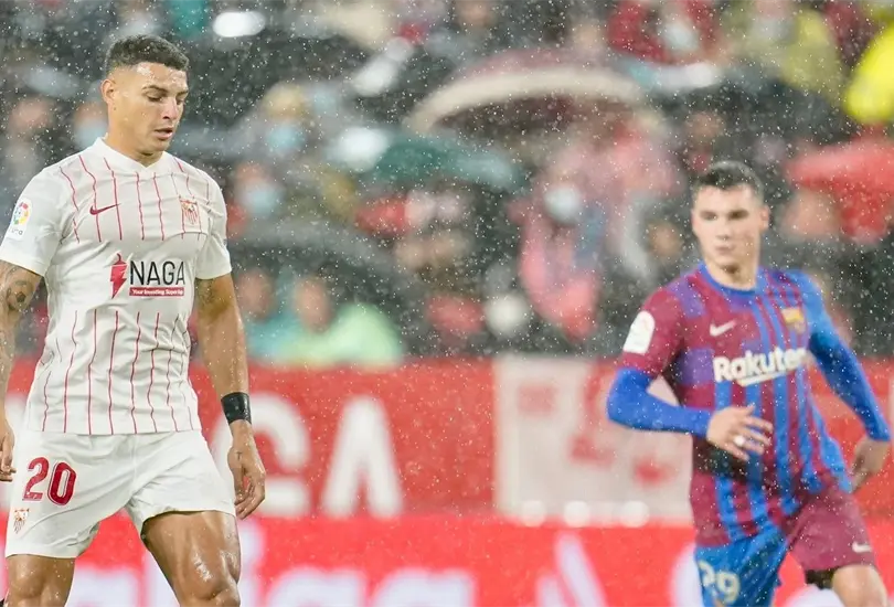 Barcelona y Sevilla empatan en su &uacute;ltimo partido del 2021