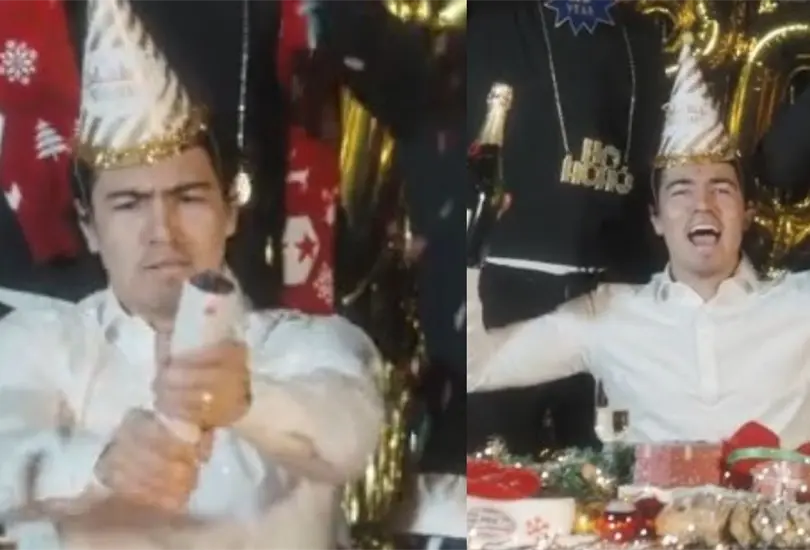 El oso de Erik Gutiérrez en el video del PSV para celebrar la llegada del 2022 El oso de Erik Gutiérrez en el video del PSV para celebrar la llegada del 2022