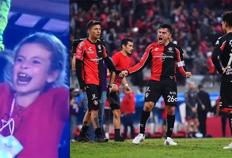 &iexcl;Los representa! Ni&ntilde;a se vuelve viral por su festejo tras el pase de Atlas a la final