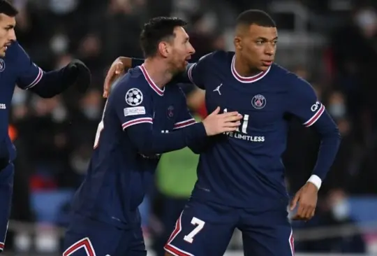 Dobletes de Messi y Mbappé liquidan al Brujas en Champions League