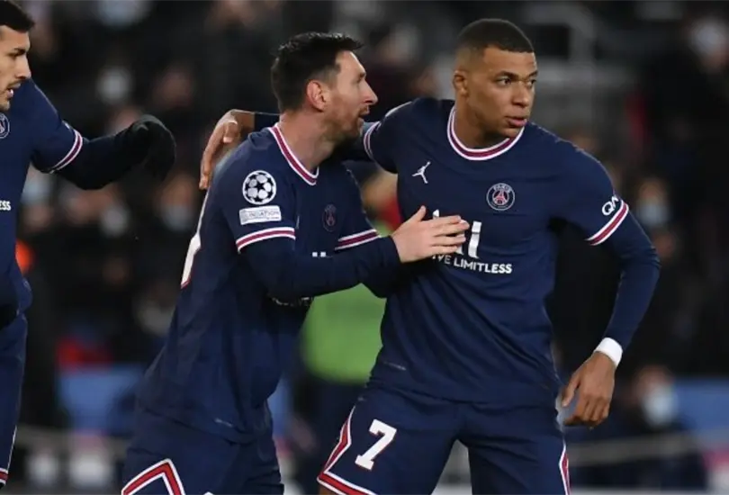 Dobletes de Messi y Mbapp&eacute; liquidan al Brujas en Champions League