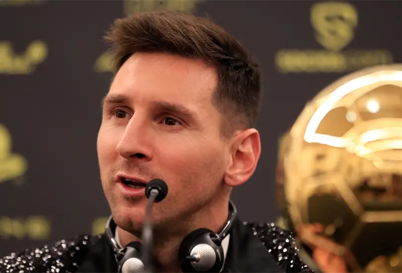 Messi le dice a su hijo que no sabe por qu&eacute; gan&oacute; el Bal&oacute;n de Oro