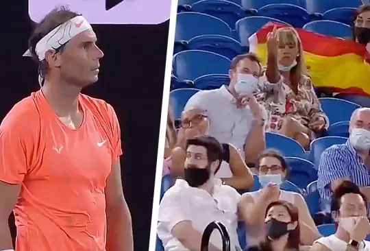 Mujer que hizo seña a Rafael Nadal se fastidió de su cábala Mujer que hizo seña a Rafael Nadal se fastidió de su cábala