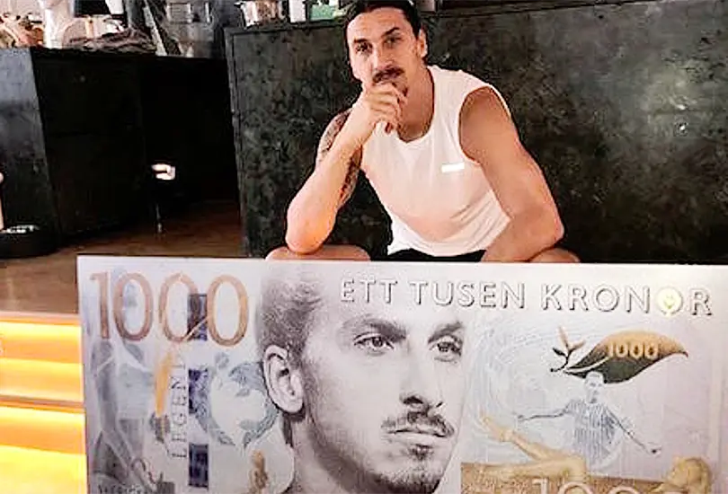 Billetes y monedas con un deportista o equipo Billetes y monedas con un deportista o equipo