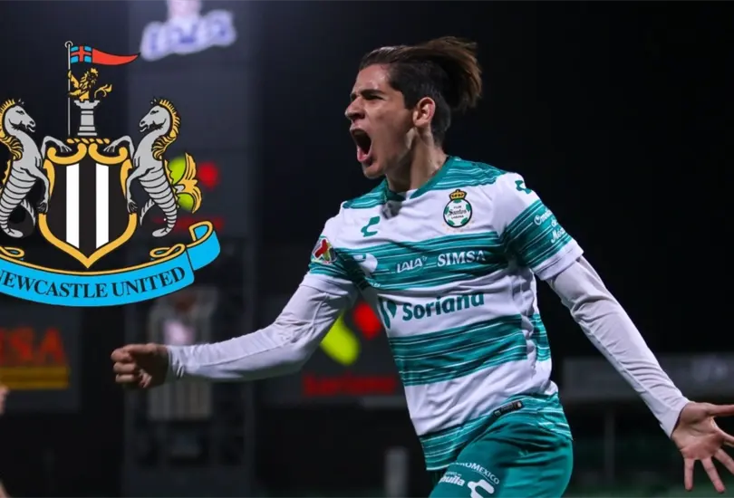 Santiago Mu&ntilde;oz, de Santos, est&aacute; en la mira del Newcastle United 