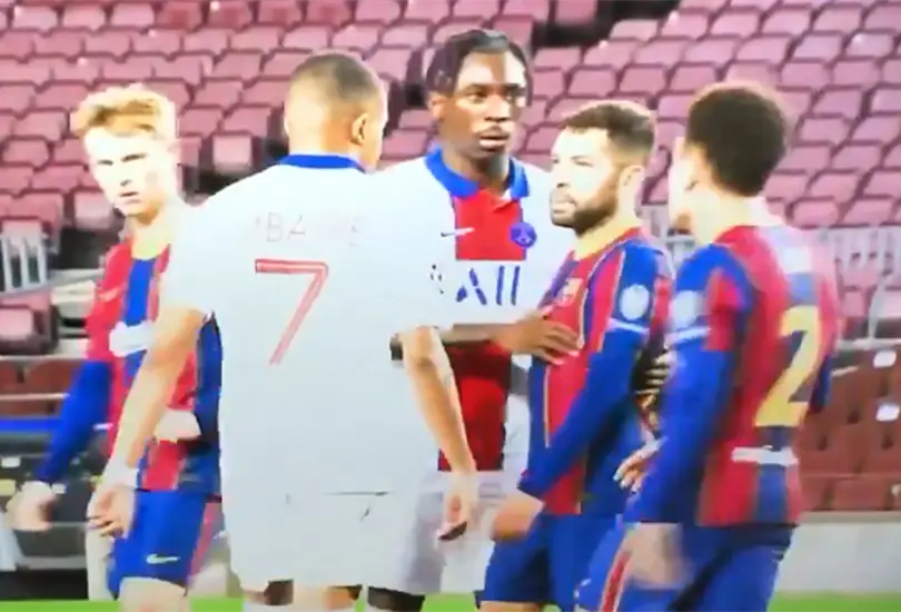 En la calle, yo te mato: la amenaza de Mbappé a Jordi Alba que se viralizó En la calle, yo te mato: la amenaza de Mbappé a Jordi Alba que se viralizó