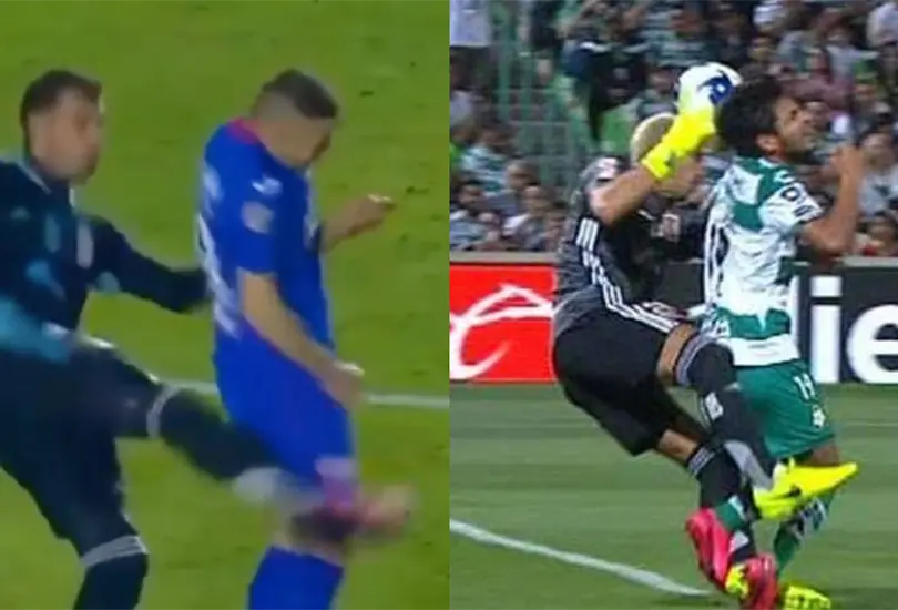 Las agresiones de Nahuel Guzm&aacute;n en el futbol mexicano