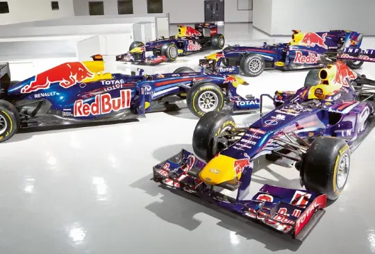 Los monoplazas de Red Bull Racing que han competido en Fórmula Uno