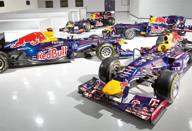 Los monoplazas de Red Bull Racing que han competido en F&oacute;rmula Uno
