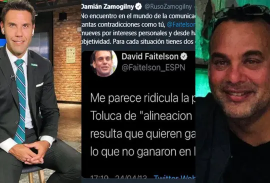 ¡Hay tiro! Ruso Zamogilny y Faitelson se agarraron a tuitazos por la polémica del Atlas-América ¡Hay tiro! Ruso Zamogilny y Faitelson se agarraron a tuitazos por la polémica del Atlas-América
