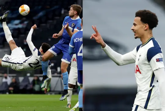 Dele Alli, el borrado de Mourinho y su gol de chilena en la Europa League Dele Alli, el borrado de Mourinho y su gol de chilena en la Europa League