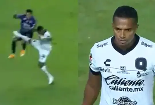 Antonio Valencia lanzó una patada criminal y se fue expulsado Antonio Valencia lanzó una patada criminal y se fue expulsado