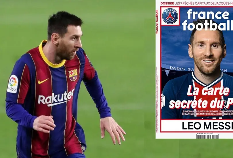 Visten a Messi con la camiseta del PSG y lo llaman la carta secreta Visten a Messi con la camiseta del PSG y lo llaman la carta secreta