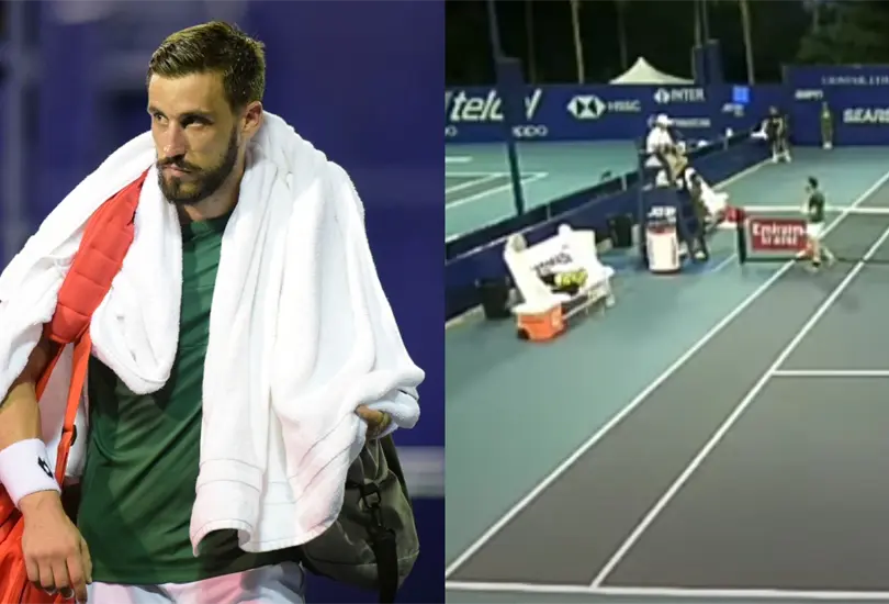 Tenista es descalificado del Abierto Mexicano de Tenis por... &iexcl;amenazar al &aacute;rbitro!
