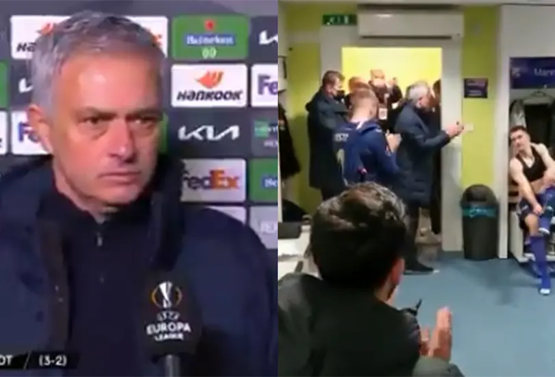 Mourinho ataca a sus jugadores y le aplaude a los del Dinamo en su vestuario