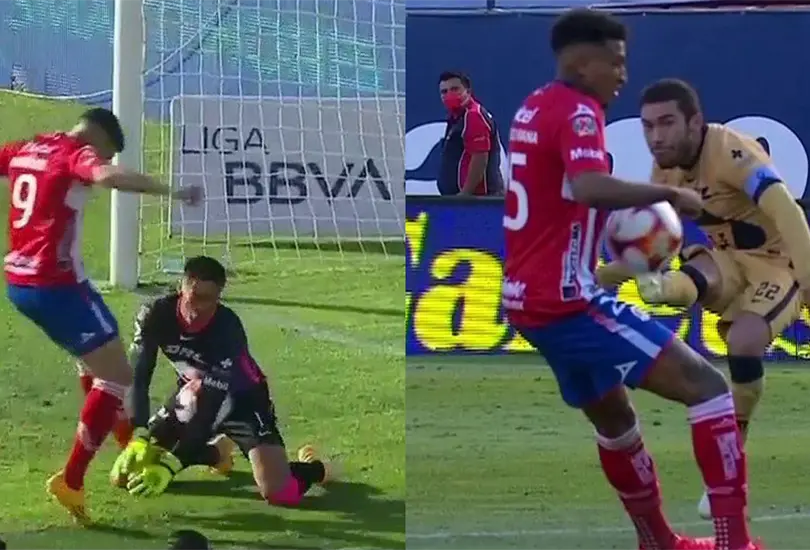 Pumas gana tras tres goles anulados al San Luis y un penal de suerte