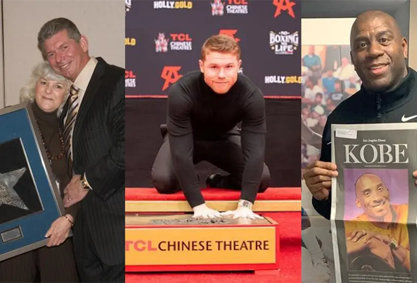 Canelo &Aacute;lvarez y los deportistas que figuran en el Paseo de la Fama de Hollywood