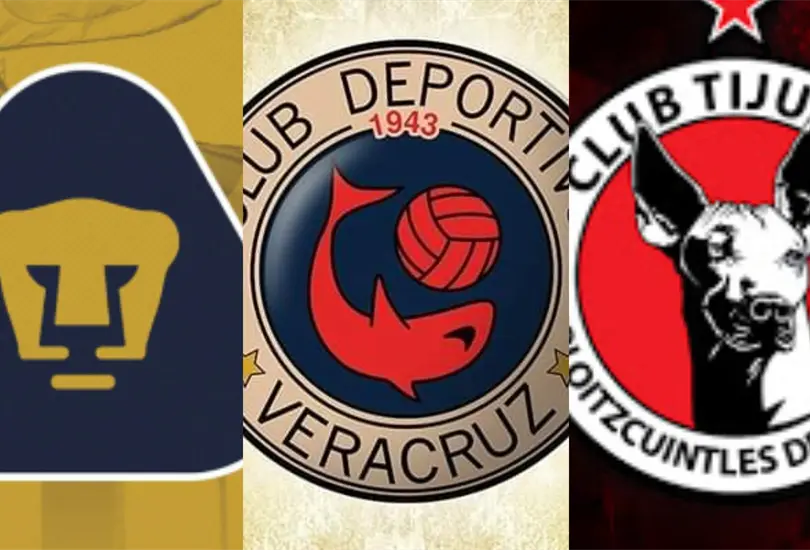 Veracruz, Pumas y Xolos entre los mejores 100 escudos de la historia