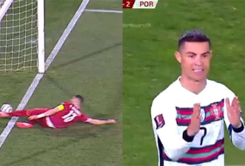 Estaba avergonzado: Arbitro se disculpa por no marcar el gol de Cristiano Ronaldo
