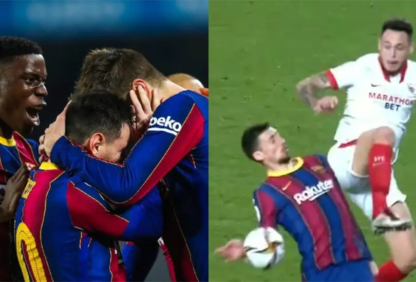 Barcelona avanza en Copa, pero no marcan mano dentro del área para Sevilla Barcelona avanza en Copa, pero no marcan mano dentro del área para Sevilla