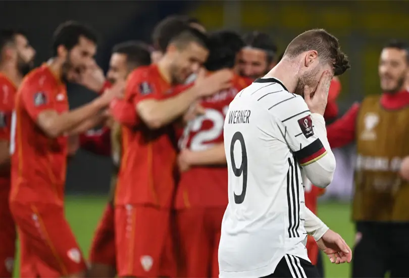 Tras 20 años, Alemania pierde en eliminatoria mundialista ¡y contra Macedonia! Tras 20 años, Alemania pierde en eliminatoria mundialista ¡y contra Macedonia!
