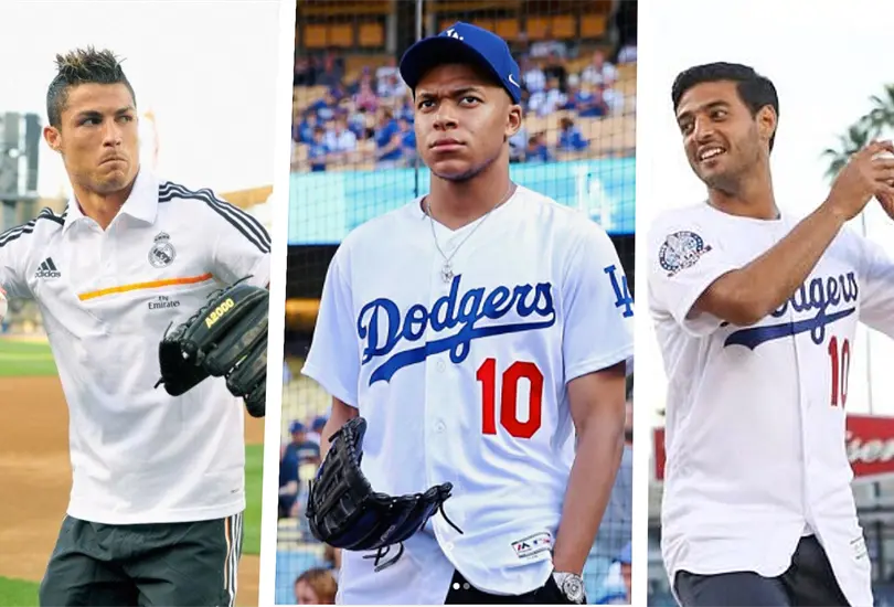 Futbolistas que lanzaron la primera bola en un juego de beisbol Futbolistas que lanzaron la primera bola en un juego de beisbol