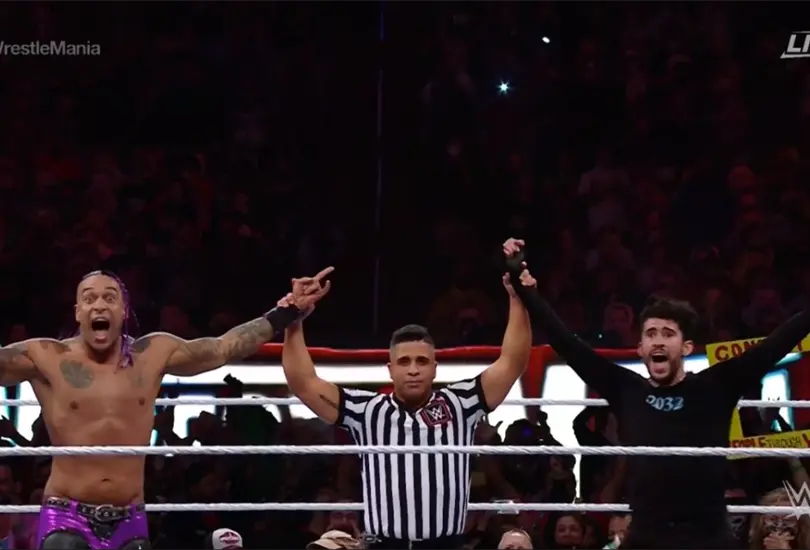 Bad Bunny sorprende a todo mundo en la primera noche de WrestleMania Bad Bunny sorprende a todo mundo en la primera noche de WrestleMania