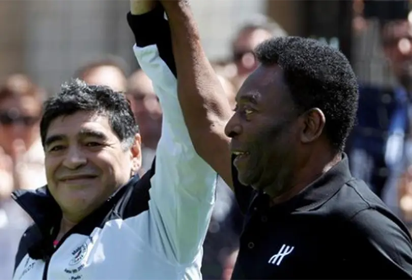 Pel&eacute; record&oacute; sus reuniones con Maradona y c&oacute;mo bromeaban sobre qui&eacute;n era mejor