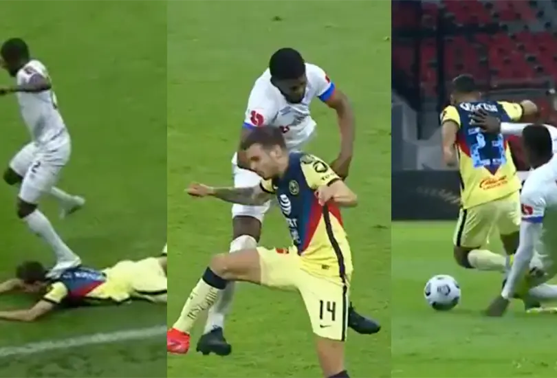 El mal arbitraje y las patadas protagonizan el pase del América en Concachampions El mal arbitraje y las patadas protagonizan el pase del América en Concachampions