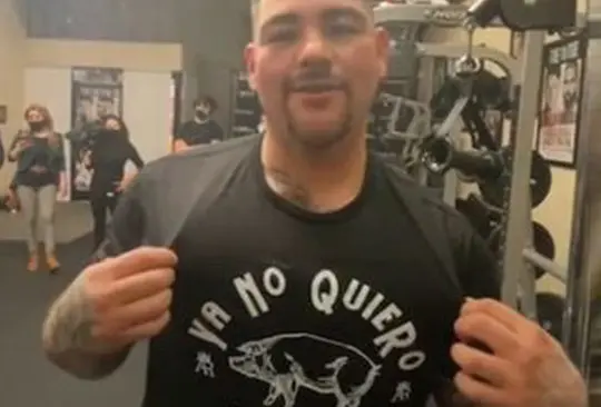 Ya no quiero estar gordo: La línea de ropa motivacional de Andy Ruiz Ya no quiero estar gordo: La línea de ropa motivacional de Andy Ruiz