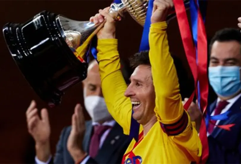 Messi repite golazo ante Athletic y Barcelona levanta la Copa del Rey Messi repite golazo ante Athletic y Barcelona levanta la Copa del Rey