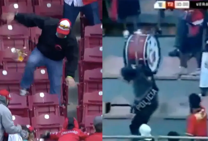 Los accidentes m&aacute;s curiosos en los estadios