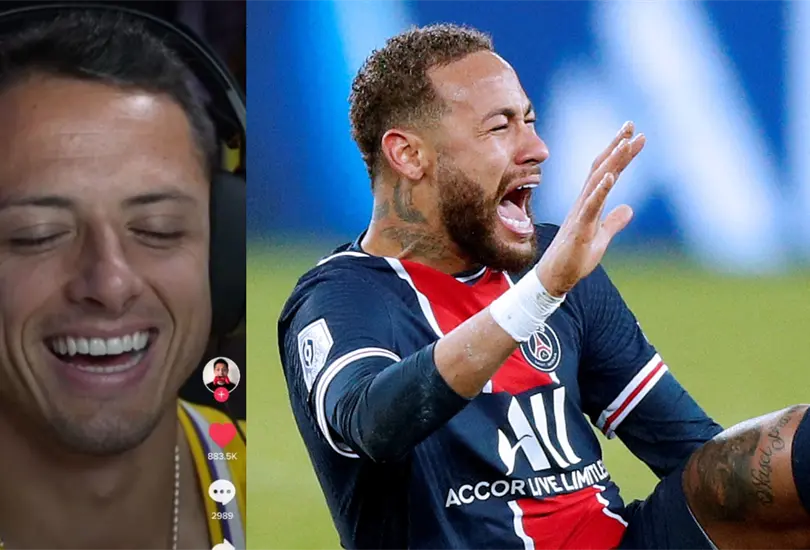 Chicharito se burla de Neymar en TikTok Chicharito se burla de Neymar en TikTok
