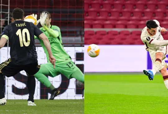 Ajax pierde con la Roma por penal fallado de Tadi y un golazo de Ibáñez