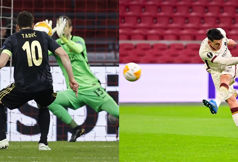 Ajax pierde con la Roma por penal fallado de Tadi y un golazo de Ib&aacute;&ntilde;ez