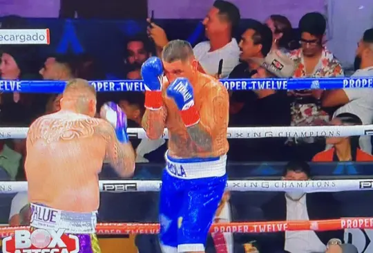Pelea en gradas roba reflectores a pelea Andy Ruiz vs Arreola Pelea en gradas roba reflectores a pelea Andy Ruiz vs Arreola