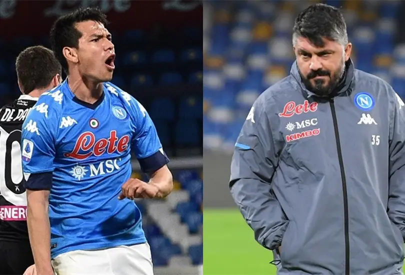 &iexcl;C&aacute;llate y no me respondas!, dice Gennaro Gattuso al Chucky Lozano 