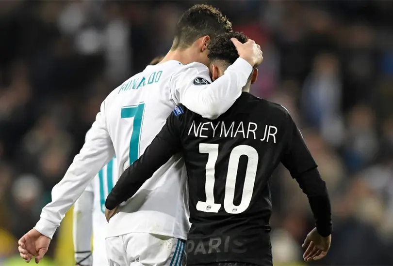 Neymar le manda gui&ntilde;o a Cristiano Ronaldo para que llegue al PSG