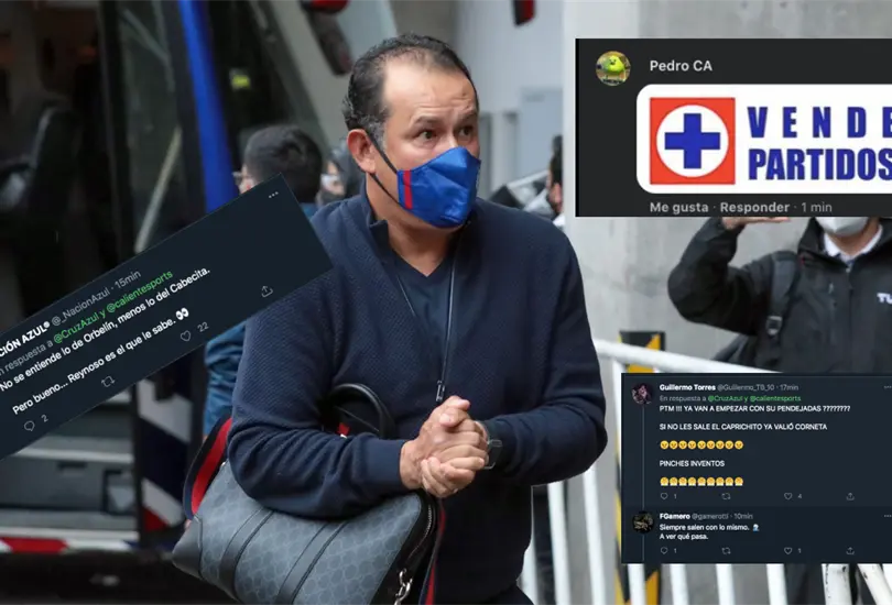 Afici&oacute;n de Cruz Azul estalla tras ausencia de Orbel&iacute;n y Cabecita