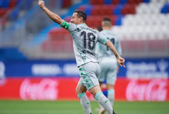 Guardado anota gol, con asistencia de Lainez, en el Eibar vs Real Betis