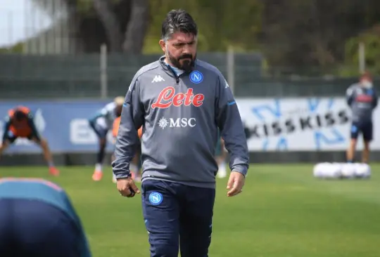 Lo que se sabe sobre la posible salida de Gattuso del Napoli